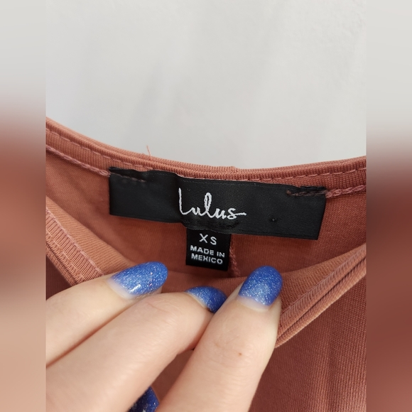 Lulu's Faux Wrap Mini Dress - Picture 3 of 8